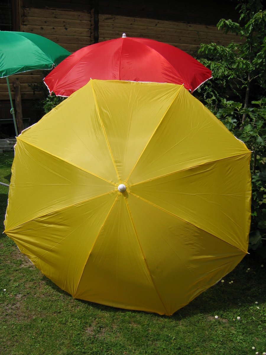 MooieDeal Beach Parasol - Ø180 cm - UPF 15 - Inclusief parasolvoet - Strandparasol - Meerdere kleuren verkrijgbaar!