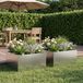 Maison Exclusive - Lot de 2 pots de jardin, argenté, 40 x 40 x 30 cm, en acier inoxydable