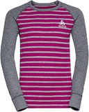 Odlo Active Warm Eco Thermo-onderhemd Steel Grey Melange-Festival Fuchsia, XS Unisex