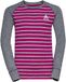 Odlo Active Warm Eco Thermo-onderhemd Steel Grey Melange-Festival Fuchsia, XS Unisex