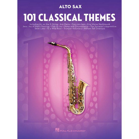 101 Classical Themes for Alto Sax - Hardcover
