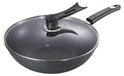 Wok en Couvercle et Anti-adhésif, 32 cm