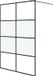 vidaXL Inloopdouchewand 140x195 cm halfmat ESG-glas zwart