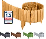 Garronda Houten Tuinrand 8x200 cm Lichtbruin GD-0046 | Flexibele Tuinafzetting, Decoratieve Rollborder voor Gazon, Moestuin, Pad en Bloemperk