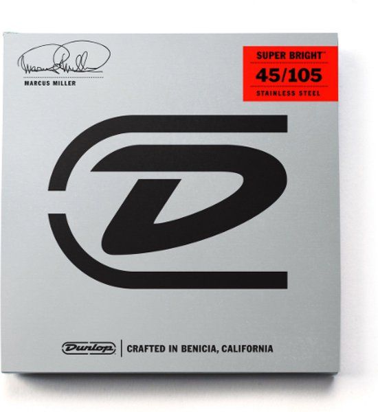 Dunlop Marcus Miller Super Bright Bass Strings 4-String Set - 45-105