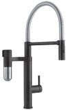 Franke Vital Tap keukenkraan met filter, flexibele arm en douche, mat zwart/rvs