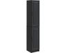 vidaXL - Kast - Set - 2 - st - Zwart - Bewerkt - hout
