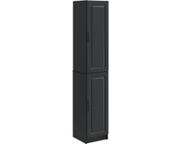 vidaXL - Kast - Set - 2 - st - Zwart - Bewerkt - hout