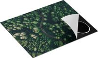 Chefcare Inductie Beschermer Weg Door Bos met Bomen - 65x52 cm