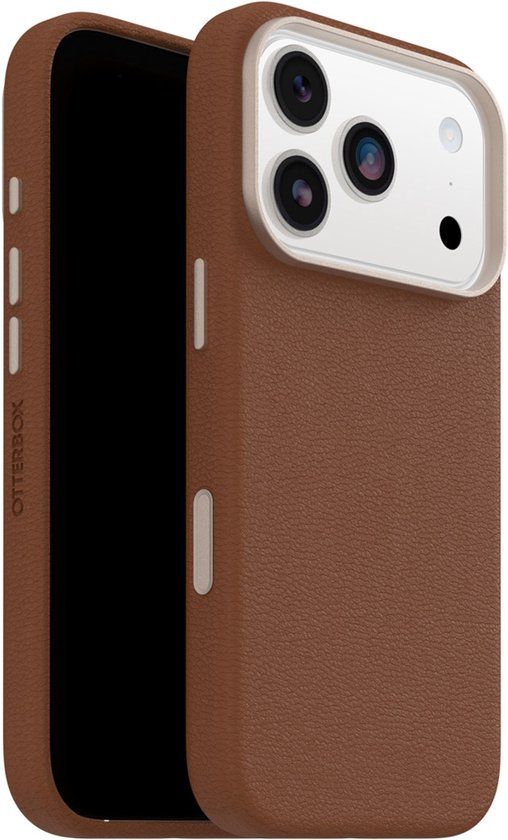 OtterBox Symmetry Cactus Leather MagSafe Backcover voor iPhone 17 Pro - Desert Saddle