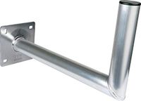 Schwaiger -5156- Beugel voor satellietschotel | SAT-antenne | satellietinstallatie | SAT-schotel | muurbeugel | beugel van aluminium | TÜV-gekeurd | wandafstand 45 cm | zilver