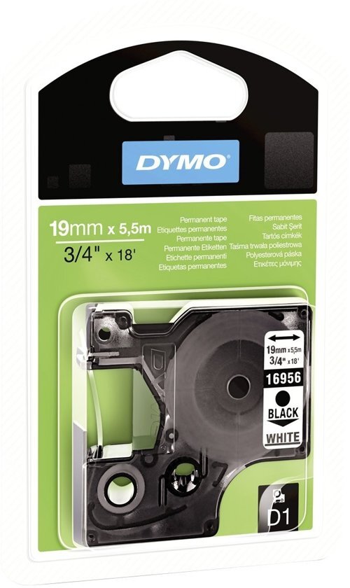 DYMO S0718070 Zwart op wit D1 labelprinter-tape