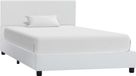 Maison Exclusive - Cadre de lit sans matelas blanc similicuir 90x200 cm