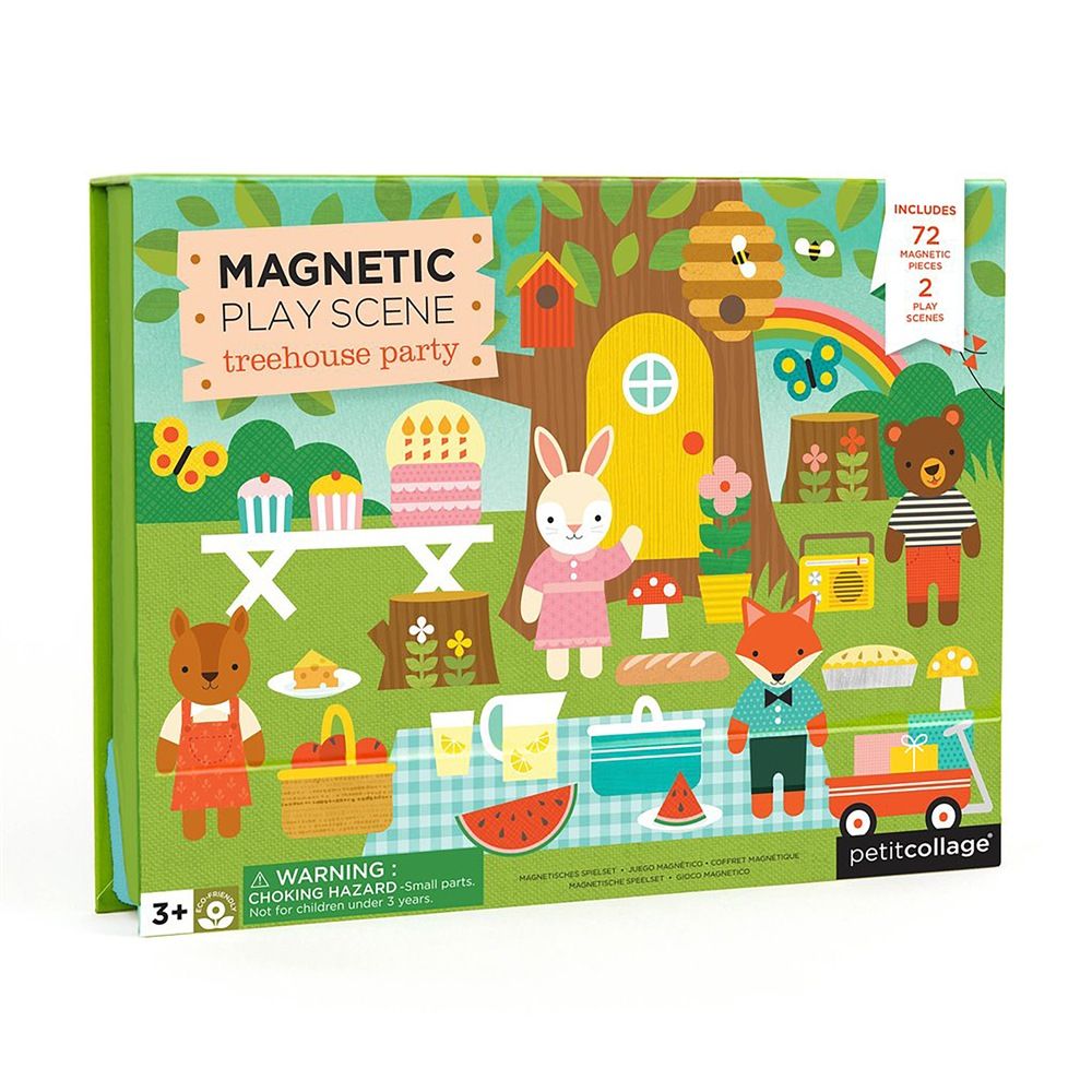Petit Collage Magnetic Play Scene Treehouse - Gioco magnetico "Casa sull'albero"
