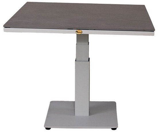 Oosterik Home Pine Valley verstelbare lounge tafel mist grey 90 x 90 cm
