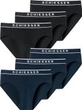 Schiesser 95/5 Organic Cotton Rioslip voor heren, maat L, zwart-navy