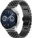 By Qubix - Stalen band - Zwart - geschikt voor Huawei Watch GT 6 / GT 7 / GT 6 pro / GT 7 pro - 46mm