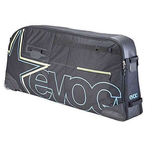 EVOC BMX TRAVEL BAG transporttas fiets bike-reistas BMX (grootte: 320l, voor 20" BMX, soepel lopende verwisselbare skatewielen, apart loopvak), zwart, 50 x 27 x 14 cm, 200 liter