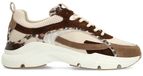 Manfield Dames Beige Suède Sneakers Maat 37