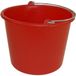 Betra Huishoud emmer - rood - kunststof - 12 liter - D29 x H35 cm