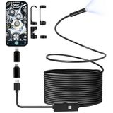 Romon Inspectiecamera, 8 mm, industriële endoscoop, 1080p HD, waterdicht, IP67, met 8 ledlampen, voor smartphone (10 m)