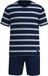 TOM TAILOR Pyjamaset Kort Stripes Blauw & Wit Heren XXL