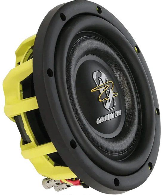Ground Zero GZHW-8SPL-D2 FLAT 8 inch Subwoofer - 500W RMS - DVC 2 ohms