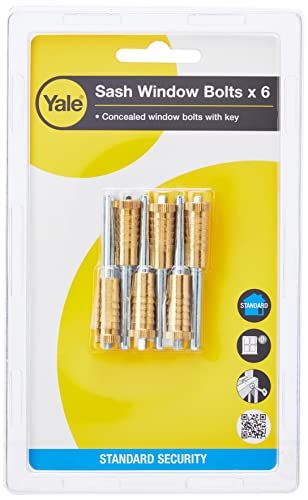 Yale P6P119 schuifvenstergrendel - 6 stuks