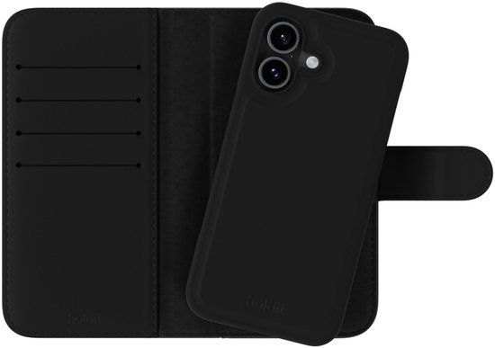 Holdit Wallet Case Magnet Plus geschikt voor Apple iPhone 17 - Zwart