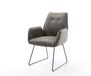 Zoa-Flex Fauteuil noir microvelours gris antique noyau à ressorts ensachés