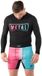 Metal Boxe Rashguard Performance Miami Vice Lange Mouw Blauw Roze S