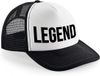 Bellatio Decorations Legend snapback cap/ truckers pet zwart voor heren