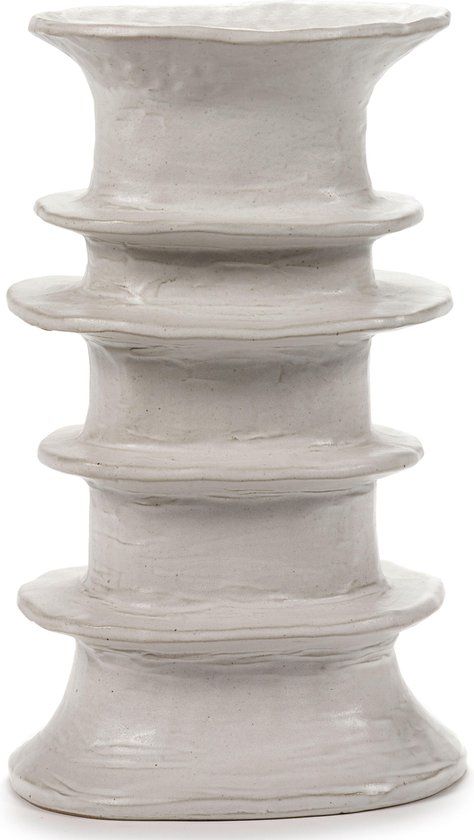 Serax Billy Vaas - 30 cm - Wit - Keramiek - Ovaal - Modern