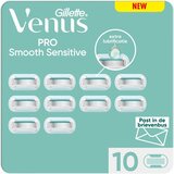Gillette Venus Deluxe Smooth Sensitive - 10 Scheermesjes - Wit