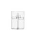Ichendorf Milano Theelicht, 3 kaarsen, transparant, collectie Iris, H 15,5 cm, borosilicaatglas, handgemaakt