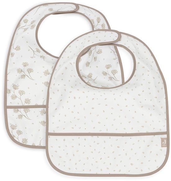 Jollein Slabbetjes Waterproof - 2 Stuks - Leafy Dreams