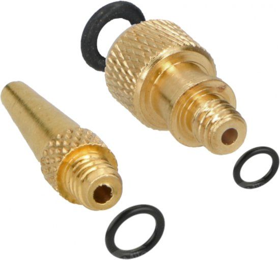 Dunlop Set Verloopnippels Fietspomp - 14 Stuks - Adapter Fietsventiel - Ballenpomp - Universeel