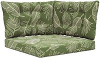 vidaXL Buitenbankkussen Polyester Bladontwerp 68,5 x 68,5 cm