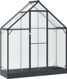vidaXL Kweekkas Aluminium Anthraciet 185 x 63.5 x 207 cm