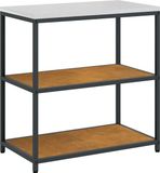 vidaXL Keukenplankeenheid HATTEM Roestig Staal 90 x 50 x 92 cm
