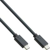InLine USB-C Kabel - USB 3.2 Gen 2x2 - 0,5 meter - Zwart