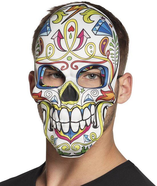 Partywinkel Mexicaans Masker Mr Day of the Dead voorkant