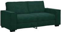 vidaXL Tweezitsbank 180x78x84 cm fluweel donkergroen