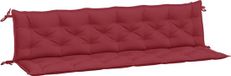 vidaXL Coussin de banc de jardin 2 pièces 200x50x7 cm tissu oxford bordeaux