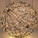 Anna's Collection Verlichte kerstbal - 3D - D35 cm - 500 led lampjes - warm wit - metaal