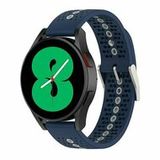 By Qubix Qubix - Dot Pattern Smartwatch Bandje - Donkerblauw - 22mm - Geschikt voor Garmin Vivoactive 4 / 4L