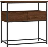 vidaXL Wandtafel 75x40x75 cm bewerkt hout bruin eikenkleur