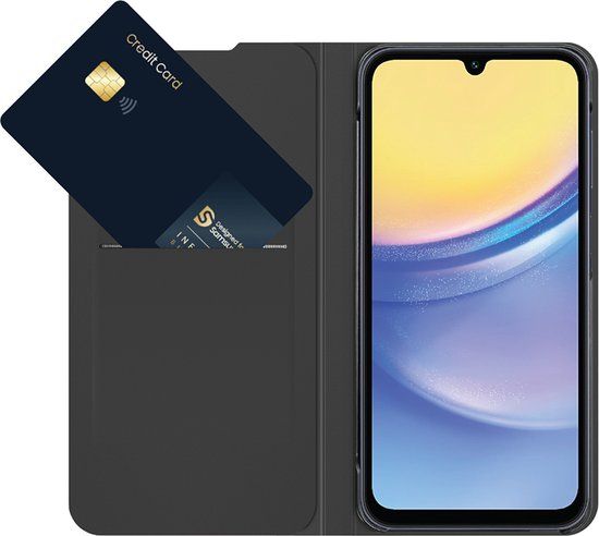 Samsung, Flip Wallet Case with Card Holder for Samsung Galaxy A16 4G / 5G - Black