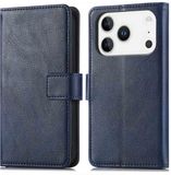 imoshion Hoesje - Geschikt voor Apple iPhone 17 Pro - Luxe Bookcase - Donkerblauw