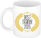 Bellatio Decorations Koffie/Thee Mok - De Beste Trainer Van 2025 - Wit - 300 ml - Keramiek